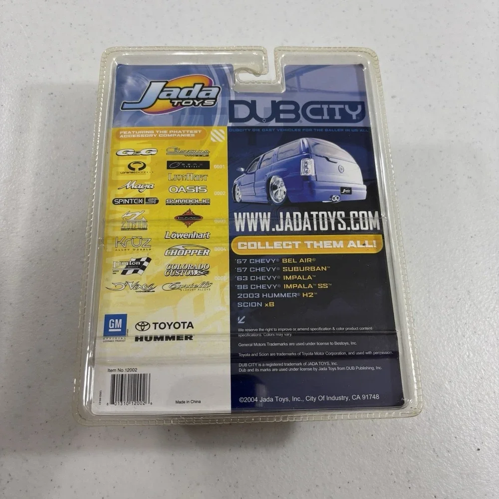 Jada Dub City '63 Chevy Impala - Black Yellow - 1:64 2004 #090 Sealed VTG Y2K